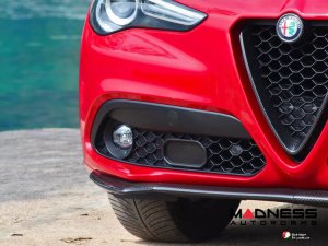 Alfa Romeo Stelvio Front Spoiler - Carbon Fiber - Stile Italia 
